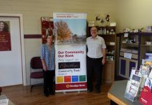 Community banks on backing