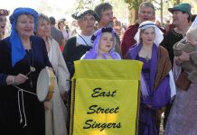 Maypole dancing and merriment