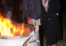 Fun in bonfire backdrop