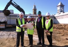 Shopping centre workers dig in