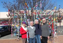 Tree ‘yarn bombers’ get busy for Jumpers and Jazz
