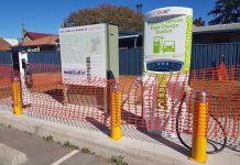 Charging station still unplugged