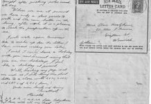 A soldier’s letters to his Warwick love – part 3…