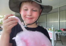 Laser skirmish and fairy floss