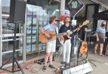 Busking champions brave the weather