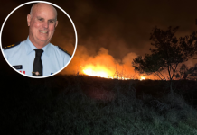 Inside the Dalveen fire